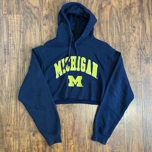 Cropped University of Michigan Sweatshirt 💙💛